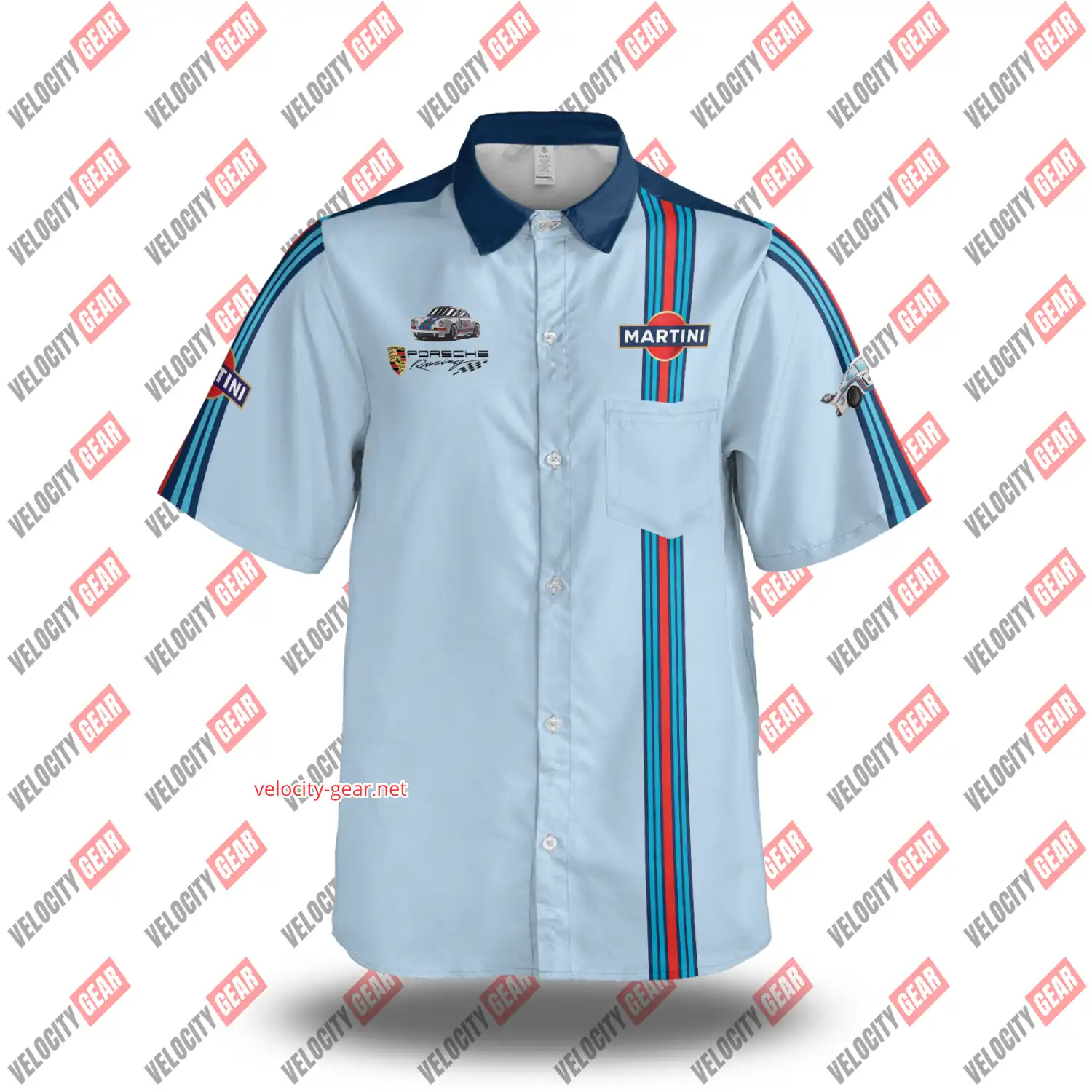 Martini Porsche Racing Team Inspired Shirt β Vintage Motorsport Style