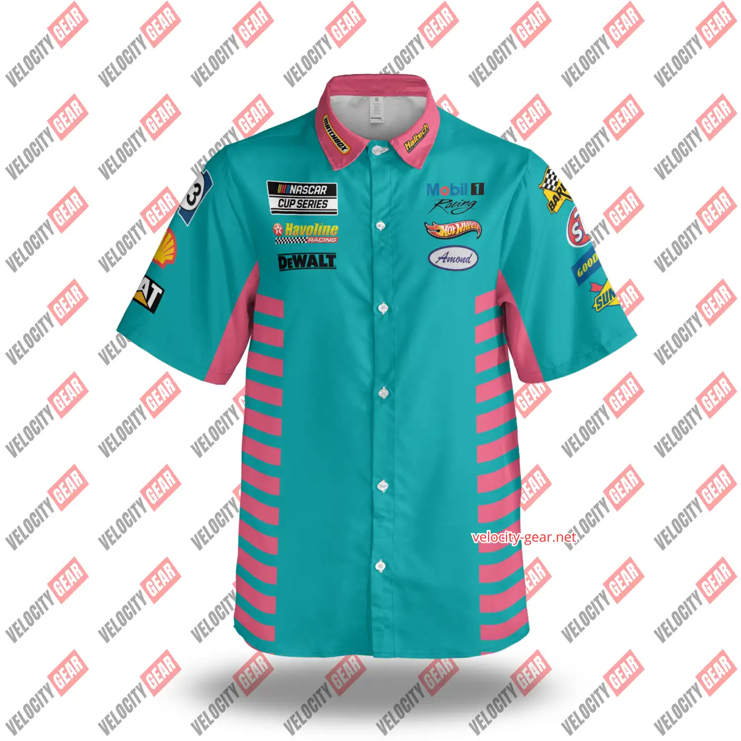 Racing Team Button-Down Shirt β Pit Crew Inspired Motorsport Style